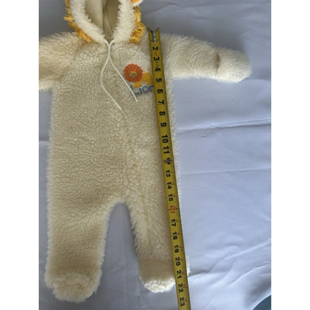 Vintage Lion Baby Costume Size‎ 6 Months Halloween One Piece